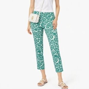 TORY BURCH Walton Baroque Slim Pants [Grandmillennial] 0